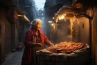 繁华都市羊肉摊：卖羊肉老太的温情诚信发声
