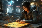 赛博朋克2077中的围棋新定式：未来科技围棋欢乐加倍体验