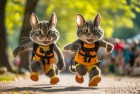 汤姆猫跑酷情侣赛：激情四溢的甜蜜挑战，我们一起闯关