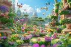 梦幻花园2：推拉战术歼灭敌机，畅享花园挑战与惊喜