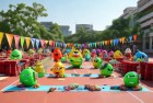 愤怒小鸟道具接力赛：校园英雄挑战激情盛典