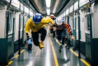 地铁跑酷道具接力赛：地铁激情街头挑战新风尚