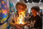三名未成年画家点燃画展，艺术梦想闪耀青少年创意之光