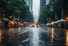 暴雨中的街头挑战与欢乐无限
