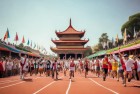 神庙逃亡表演赛：速度与激情的欢乐体验