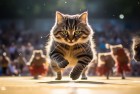 汤姆猫跑酷淘汰赛：激情挑战，汤姆猫们的极限奔跑