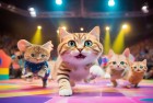 汤姆猫跑酷表演赛：萌宠英雄的挑战与惊喜