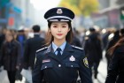 哈尔滨警花：街头英雄，景甜神似，守护之光