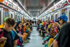 地铁跑酷道具接力赛：地铁内的极限挑战与激情碰撞