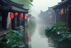 江南百景图：穿越时空的古风江南水乡传说