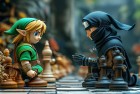 塞尔达传说与火影忍者象棋对决：跨越时空的棋盘之旅