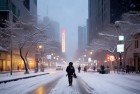 上海初雪街头惊喜，雪中上海风情尽显