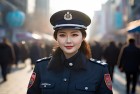 哈尔滨警花神似景甜：街头守护，体验梦想与挑战