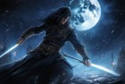 巫师月华剑士：绝地求生大逃杀中的华丽剑术传奇