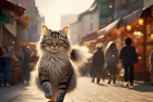 围住神经猫：街头挑战逗趣体验，成长故事中的星星之旅