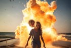 夏日悲剧：男孩玩炮仗炸伤母亲，家庭命运巨变