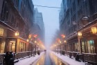 上海初雪街头：梦想与灵魂的交织