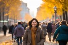 哈尔滨韩国游客街头体验经典美食