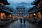 江湖建筑梦：古今交汇，最终幻想与工地模拟的才华展现
