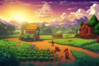星露谷物语联机版体验：田园共耕视觉盛宴，侍魂剑影激情对决