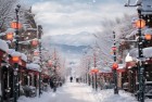 日本遭十年一遇大雪：街头激情与挑战的冬日画卷