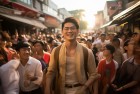 泰媒称找到演员王星，街头惊喜体验