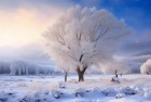 新疆雪后现大地之树：街头惊喜，胡杨树雪后美景