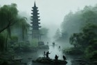 江南烟雨忍者剑舞对决：诗意盎然奇幻旅程