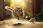 猫鼠互动欢乐无限：猫与老鼠传奇背后的深层寓意