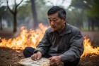 老人烧纸引燃绿化带：社区火灾中的爱心与责任大挑战