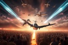 全民飞机大战表演赛：空中梦想挑战体验，激情燃烧！