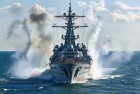 黄海北部海域：海军实弹射击演练展现新时代雄风