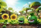 植物大战僵尸排位挑战：绿色英雄的智慧游戏体验